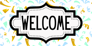 Confetti Welcome Sign, DCO-01251, Sign For Wreath, 6x12